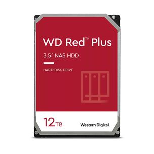 Western Digital WD Red Plus NAS, 12 ТБ, 5400 об/мин, 3,5" - Жесткий диск HDD