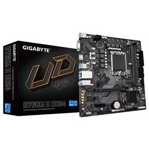 Gigabyte, Intel B760, LGA1700, DDR4, mATX - Pagrindinė plokštė B760MHDDR4