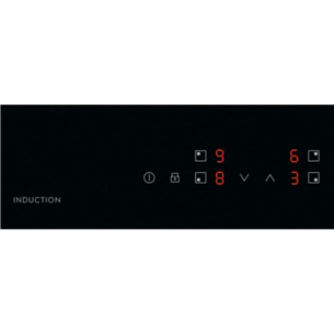 Electrolux 300, width 60 cm, frameless, black - Built-in induction hob