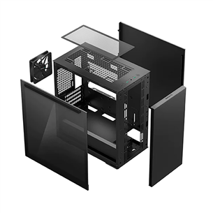 Deepcool MACUBE 110, mATX, черный - Корпус для ПК