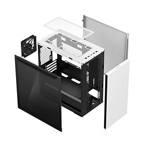 Deepcool MACUBE 110 WH, mATX, white - PC korpusas