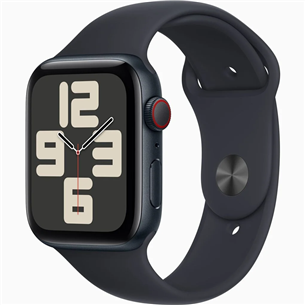 Išmanusis laikrodis Apple Watch SE 2, GPS + Cellular, Sport Band, 40 mm, S/M, midnight MRG73ET/A