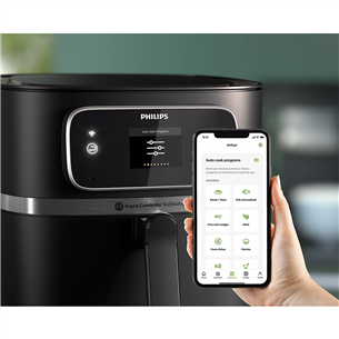 Philips 7000 XXL Airfryer Combi Connected, 8,3 л, 2200 Вт, черный - Аэрогриль