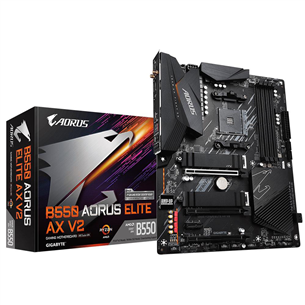 Gigabyte, AMD B550, AM4, DDR4, ATX, WiFi+BT - Материнская плата B550AORUSELITEAXV2