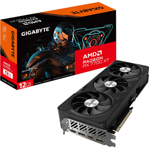 Gigabyte AMD Radeon RX 7700 XT, 12 GB, GDDR6, 192 bit - Vaizdo plokštė GVR77XTGAMINGOC12GD