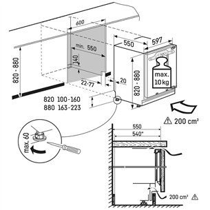 Liebherr, 120 L, height 82 cm - Built-in Refrigerator