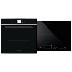 Whirlpool, 73 L, black - Orkaitė + indukcinė kaitlentė W9IOM24S1H+WFS5060CP