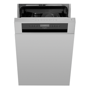 Whirlpool, 10 komplektų talpa, plotis 44,8 cm - Įmontuojama indaplovė WSBO3O34PFX