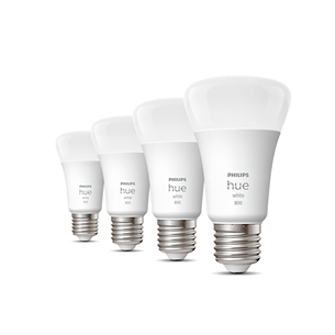 Philips Hue White, E27, white, 4 vnt. - Išmaniosios lemputės