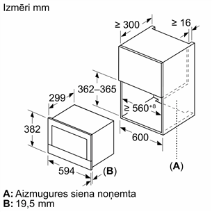 Bosch, Series 8, juoda - Įmontuojama mikrobangų krosnelė