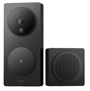 Aqara Smart Video Doorbell G4, 1080p, juodas - Išmanusis durų skambutis su kamera SVD-C03
