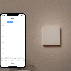 Aqara Smart Wall Switch H1, neutralus režimas, 2 jungikliai - Išmanusis jungiklis