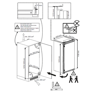 Beko, 175 L, 122 cm - Built-in refrigerator