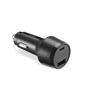 Hama Car Fast Charger, USB-C, USB-A, 32 W, black - Car Charger