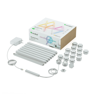 Nanoleaf Lines 60 Degrees Starter Kit, 15 Linijų - LED šviesų panelės