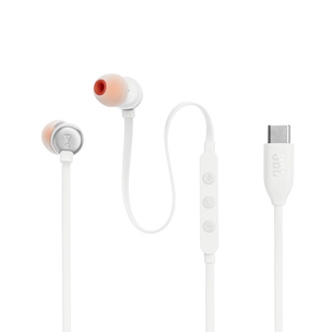 JBL Tune 310C USB-C, in-ear, baltos - Ausinės