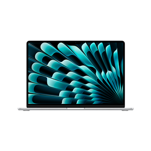 Apple MacBook Air 15'' (2024), M3 8C/10C, 16 GB, 512 GB, SWE, silver - Nešiojamas kompiuteris MXD23KS/A
