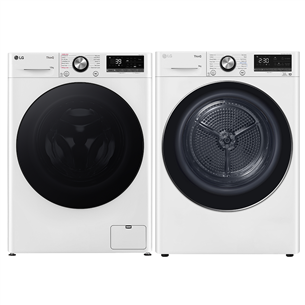 LG, 10 kg + 9 kg - Skalbimo mašina + džiovyklė F4WR710S2W+RH90V9AV2