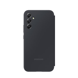 Samsung Smart View Wallet Case, Galaxy A55, juodas - Dėklas