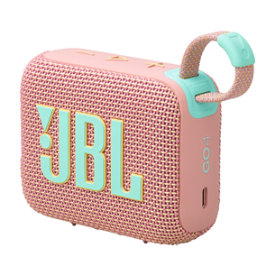 JBL GO 4, rožinė - Belaidė kolonėlė JBLGO4PINK