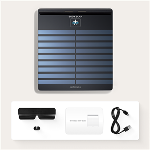 Withings Body Scan, black - Diagnostic bathroom scale