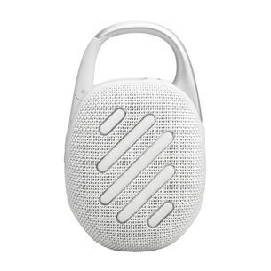 JBL Clip 5, white - Portable Wireless Speaker