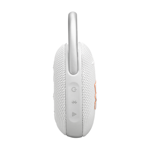 JBL Clip 5, white - Portable Wireless Speaker