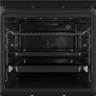 Whirlpool, 73 L, pyrolytic cleaning, black - Built-in oven