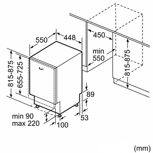 Bosch, Series 6, 10 place settings - Built-in dishwasher