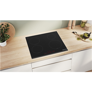 Bosch, Series 6, width 60 cm, black - Built-in induction hob