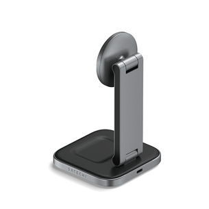 Satechi 2-in-1 Foldable Qi2 Charging Stand - Wireless Charging Dock