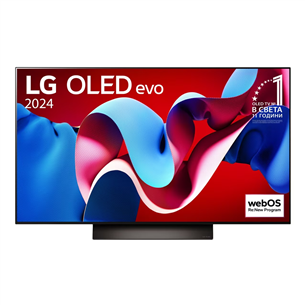 LG C4, 48'', 4K UHD, OLED, pilkas - Televizorius