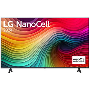 LG NANO82, 55", 4K UHD, LED LCD, NanoCell, juodas - Televizorius