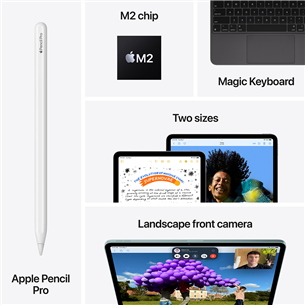 Apple iPad Air 11'' (2024), M2, 128 GB, WiFi, space gray - Planšetinis kompiuteris