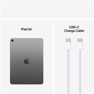 Apple iPad Air 11'' (2024), M2, 128 GB, WiFi, space gray - Planšetinis kompiuteris