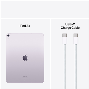 Apple iPad Air 13'' (2024), M2, 512 GB, WiFi + 5G, purple - Planšetinis kompiuteris