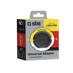 SBS LockPro Universal Smartphone Adapter, juodas - LockPro Adapteris