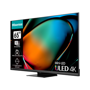 Hisense U8KQ, 65'', 4K UHD, Mini-LED, juodas - Televizorius