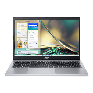 Acer Aspire 3 15 A315-24P, 15.6'', FHD, Ryzen 3, 8 GB, 256 GB, SWE, sidabrinis - Nešiojamas kompiuteris