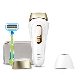 Braun Silk-expert Pro 5, white/golden - IPL Hair removal