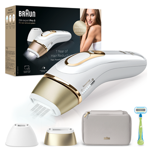 Braun Silk-expert Pro 5, baltas/auksinis - IPL Fotoepiliatorius