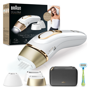 Braun Silk-expert Pro 5, baltas/auksinis - IPL Fotoepiliatorius