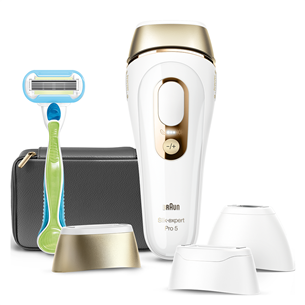 Braun Silk-expert Pro 5, white/golden - IPL Hair removal