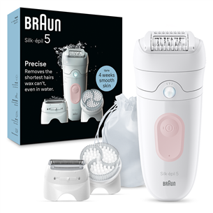 Braun Silk epil 5, Wet & Dry, white - Epilator