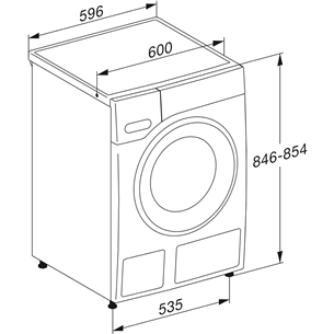 Miele, 125 Edition, 8 кг, глубина 60 см, 1400 об/мин - Стиральная машина с передней загрузкой