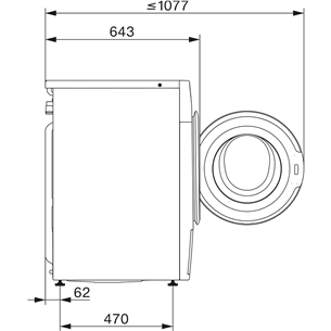 Miele, 125 Edition, 8 kg, gylis 60 cm, 1400 rpm - Skalbimo mašina