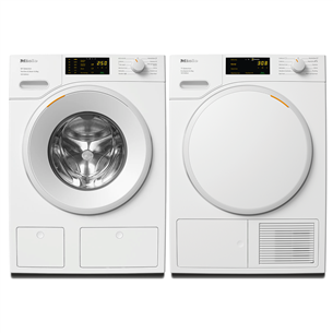 Miele, 125 Edition, 8 кг + 8 кг - Стиральная машина + сушильная машина WSB683WCS+TSC663WP