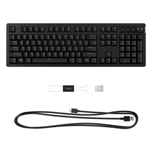 HyperX Alloy Rise, Linear, US, juoda - Klaviatūra