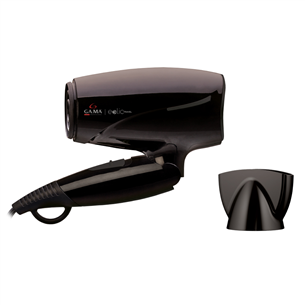 GA.MA Eolic Travel, 1600 W, black - Hair dryer