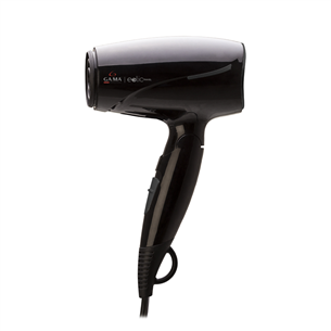 GA.MA Eolic Travel, 1600 W, black - Hair dryer